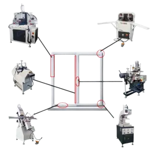 Window Machinery Press Machine Windows Manufacturing Machines Aluminum Door and Assembly Making