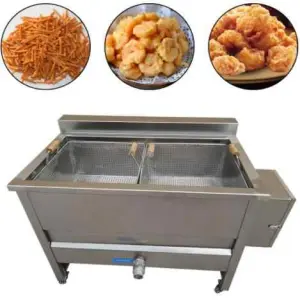 Automatic Food Frying Gas Continuous Frier Machine