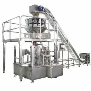 Multihead Weigher Multi-function Packaging Machines Automatic Filling Machine Snacks Vertical VFFS Packing Machine System