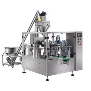 Automatic Spices Seasoning Chili Coffee Milk Powder Pre-made Pouch Bags Multifunction Packing Machine 1Kg