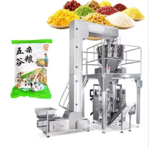 Multifunction Automatic Weighing and Packing Machine Rice Vegetable Seed Puffed Food Nitrogen Vacuum Sealer Packing Machine