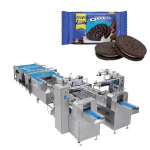 High Speed Multifunctional Biscuits Flow Packing Machine with High Rigidity