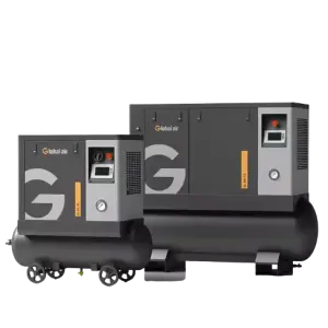 Portable Industrial Compressor 220V Single Phase Screw Air Compressor 7.5kW 10HP