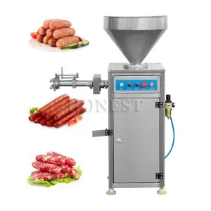 Commercial Sausage Filling and Tying Machine / Sausage Stuffing Machine / Pneumatic Sausage Stuffer Clipper