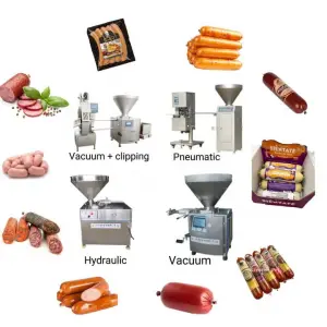 Automatic Commercial Sausage Meat Stuffer Filler Fill Processing Stuffed Stuffer Mincer Enema Machine