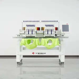 2 Heads 12 Needles Embroidery machine Yeshi Model: YS-1202CT Black/Red