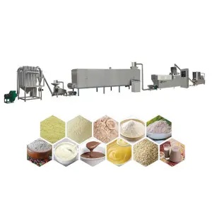 Instant Cereal Puufed Nutritional Powder Production Line Twin Screw Extruder Nutrition Flour Powder Machine