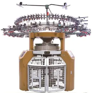 Single Jersey Industrial Weaving Looms Computerized Jacquard Circular Round Textile Machine
