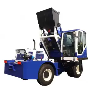 4.0 Cubic Meter Mobile Portable Self-feeding Cement Concrete Mixer Truck