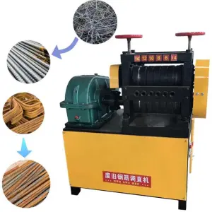 Cnc Rebar Recycle Machine Scrap Rebar Straightening Machine Rebar Straightening and Cutting Machine Waste Steel Bar Straightener