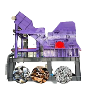 Scrap Steel Metal Aluminium Can Crushing Machine Metal Hammer Crusher Machine