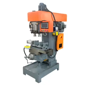 Automatic Dual Spindle Faucet Making Drilling and Tapping Machine / High Efficient Tapping Machine Electric Drill Machine