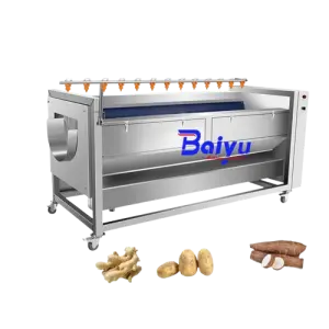 Baiyu Industrial  2024 Roller Type Potato Peeler 150-200Kg/H