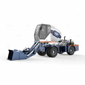 AS2.6 Cement Concrete Mixer 2.6 Cubic Meter Mobile Self Loading Concrete Mixer Machine