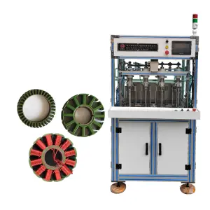 Generator Fan Motor Coil Winding Machine Two Station Outside Winding Stator Winding Machine