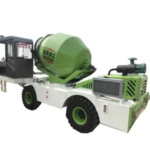 Automatic Feeding Mini Mobile Concrete Mixer Truck Mounted ZL35