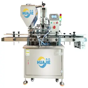 Cosmetic Shampoo Lotion Oil Cream Sauce Ointment Single 2 4 Nozzles Automatic Gear Pump Filling Machine