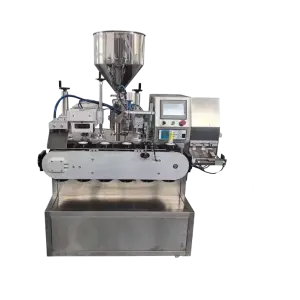Automatic Paste Products Gel Cream Lip Gloss Ultrasonic Plastic Tube Filling and Sealing Machine Sealer Cosmetic Tubes