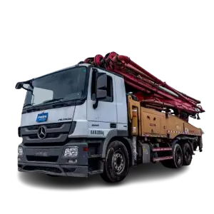 Benz Chassis 49m Sanys Truck-mounted Concrete Pump Boom Placer