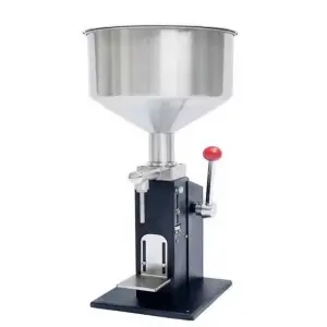 Durable Semi-automatic Filler A03 Full Pneumatic 5-50ml Small Scale Pedal Paste Filling Machine for Lip Gloss Liquid