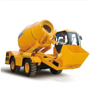 4CBM Mobile Cement Mixer 4m3 Output Capacity Self Loading Concrete Mixer SLM4000 With Powerful Engine
