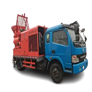 40M3/H diesel Generator Drive Concrete Mixer Truck Pump/concrete Pump Truck Mobile Big Concrete Mixer