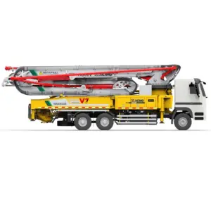 Mobile Concrete Mixer Truck with Pump 6*4 Driven 58M Concrete Pumps HB58V Concrete Machinery