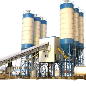 JS750 Mobile Concrete Mixer Station Double Horizontal Shaft Compaction Pump Features for Construction Industries