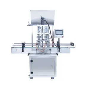 HZGG500-4D High-Speed Fully Automatic Small Liquid Perfume Essential Oil Cosmetic Cream Bottle Filling Machine Plastic