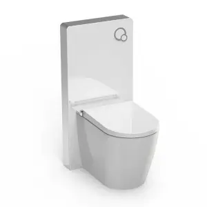 Penumatric Flushing Toilet Water tank Floor Standing Toilet Glass Cistern