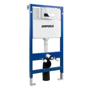 Wall Hung Wc Toilet Flush System Press Button Flush Plate Quiet Concealed Cistern Built-in Toilet Hidden Water tank