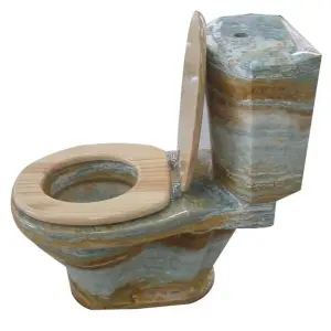 Luxury Blue Onyx Toilet Sanitary Ware Toilet With Tank