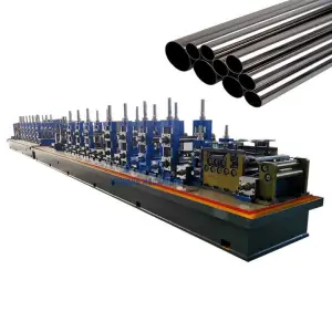 High Speed Aluminium Tubes Hand Railing Radiator Steel Tube Making Machine Production Line Pipe Line