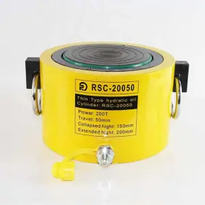 200t RSC-20050 Heavy Duty Short Type Single Acting Oil Seal Hollow Bottle Truck Hydraulic Cylinder Jack for Engineering