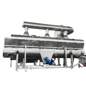 ZDG Granule Salt Food Horizontal Vibration Fluidized Bed Dryer Easy Operation Vibrating Fluidized Bed Drying Machine