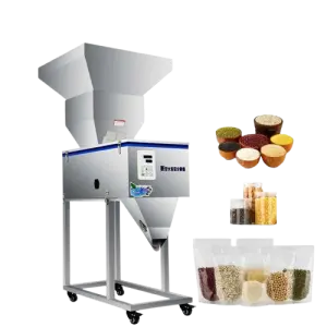 2500g Dry Spice Powder Filling Machine Granule Dispenser for Water Beverages Grain Nut Salt