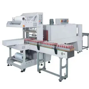 Automatic Industrial Lldpe PP Stretch Film  Heat Sealing Shrink Tunnel Wrapping Packing Machine for Perfume Small Bottle Box