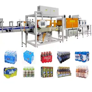 Full Automatic High Speed Shrink Wrapper Packer Shrink Wrapping Machine with Shrink Wrap Tunnel for Bottles