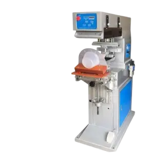 Electric 2 Color Plastic Mop Cans Helmet Pad Printer Led Bulb Watch Dial Toys sealed Ink Plate Small logo Pad Printing Machine