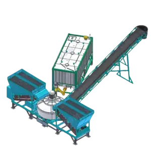 Mobile Portable Concrete Mixer with Pump Machine Stationary Premix Cement Batching Plant for Construction Core Motor Component