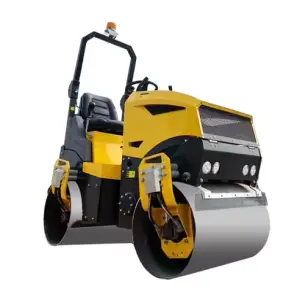 Efficient 1 Ton Road Roller with Steel Wheel and Vibratory Features Small Used Mini Road Roller Compactors Machine