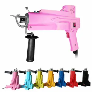Electric Carpet Weaving 2 in 1 Cut Loop Pile Hand Rug Tufting Gun Flocking Making Machine