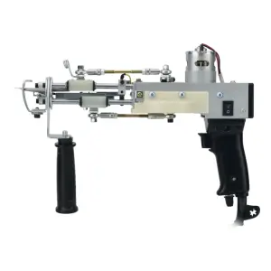 Black Handheld Tufting Machine Electric Carpet Tufting Gun Tool with Gear Cover for Loop Pile Cut Pile