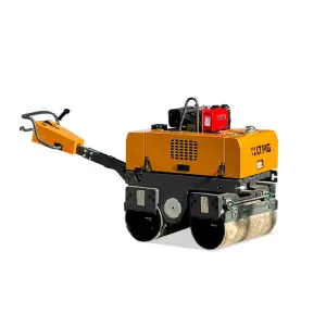 Hand Mini Small Road Roller 1ton 800kg Compactor Double Drum Vibrator Road Roller