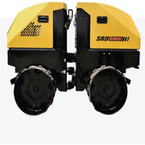 Mini Soil Asphalt Vibratory Compactor Road Roller SRD016W with Remote Control
