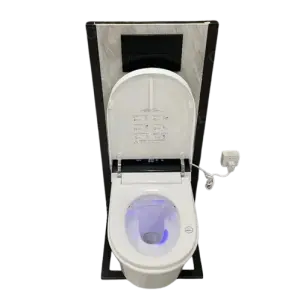 Modern Wall Mounted Inodoro Foot Sensor Seat Heating Female Cleaning Automatic Ceramic Bathroom Wc Floor Standing Smart Toilet