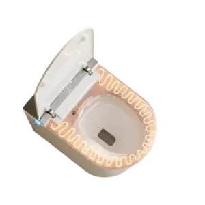 S024 Luxury Floor Mounted Installation Off Seat Flush Intelligent Bidet Heated Seat User Define Smart Toilet
