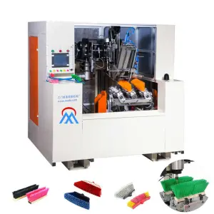 Automatic CNC 5 Axis 2 Drilling and 1 Tufting Making Machine Cleaning Brush Broom Brush Making Machines Broom Tufting Machine