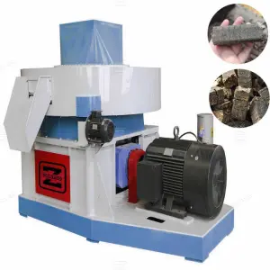 High Efficiency Cow Dung Coconut Shell Sawdust Compress Coal Charcoal Press Making Wood Biomass Briquette Machine for