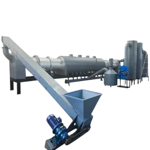 Wood Carbonization Pyrolysis Furnace Biochar Making Machine Charcoal Carbonization Smokeless Carbon Production Line